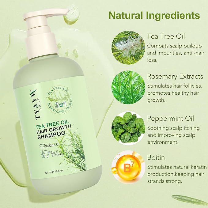 Tea Tree & Rosemary Hair thickener Shampoo