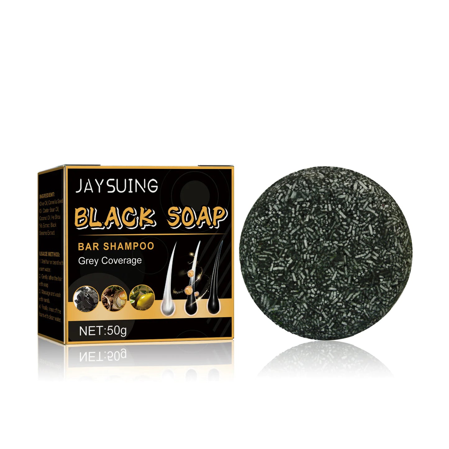 Black Soap Bar Shampoo