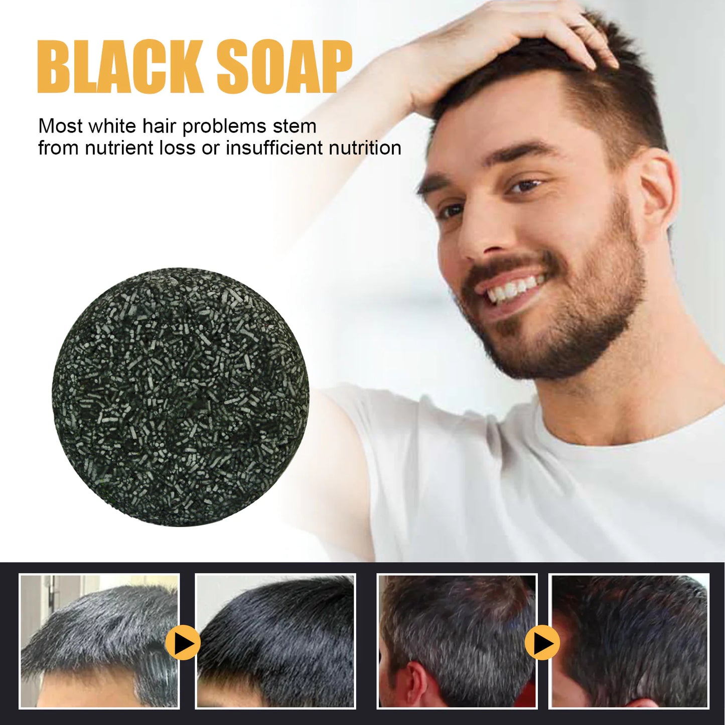 Black Soap Bar Shampoo