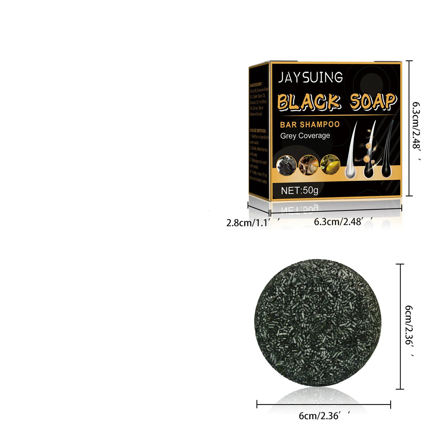 Black Soap Bar Shampoo